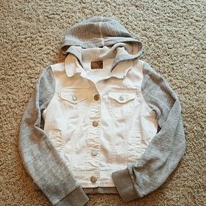 Hooded jean jacket
